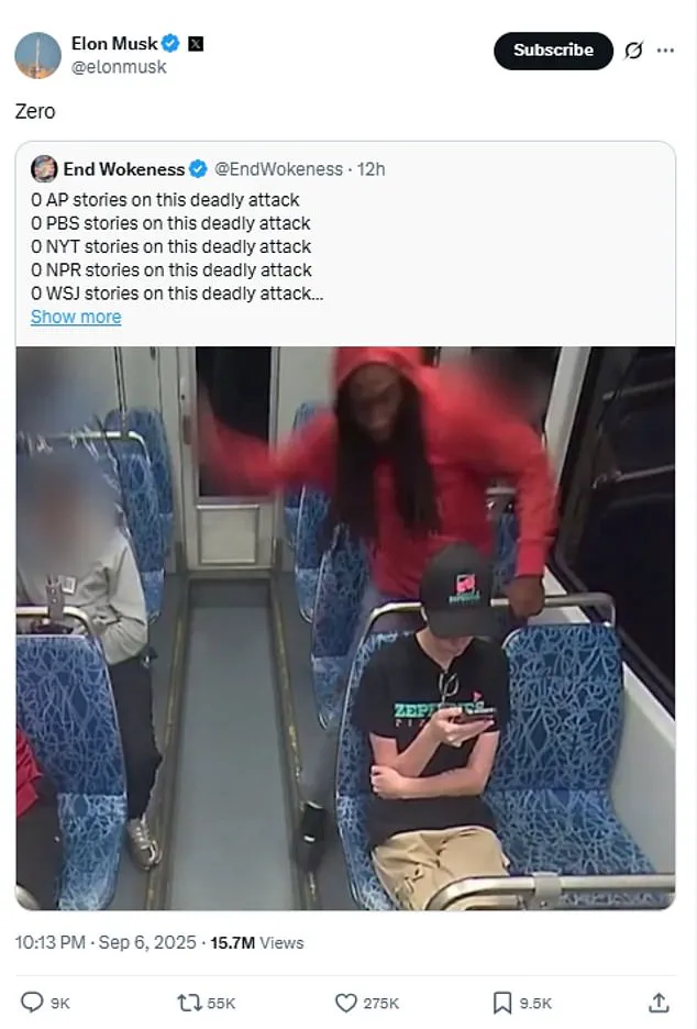 Surveillance Footage of Train Stabbing Causes Uproar, Liberal Media Avoids Story