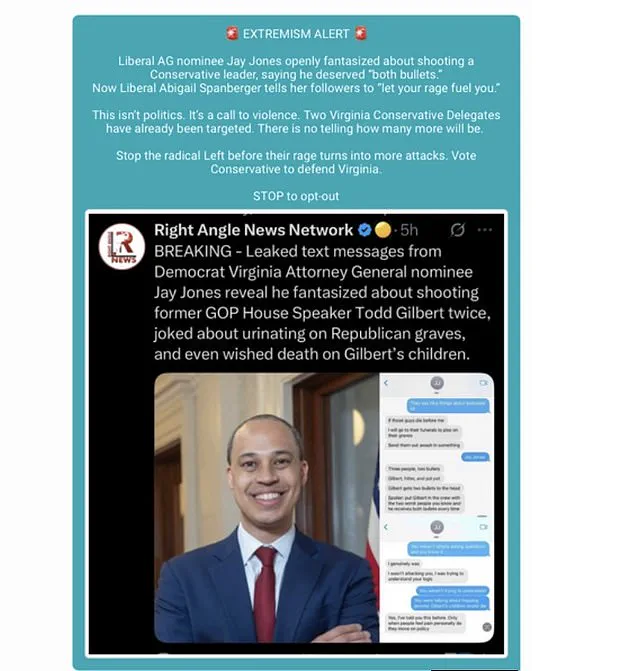 Democratic Voters' Text Messages Expose Radical Rhetoric: 'Serious Questions Raised About Party's Tolerance' in Jay Jones Controversy