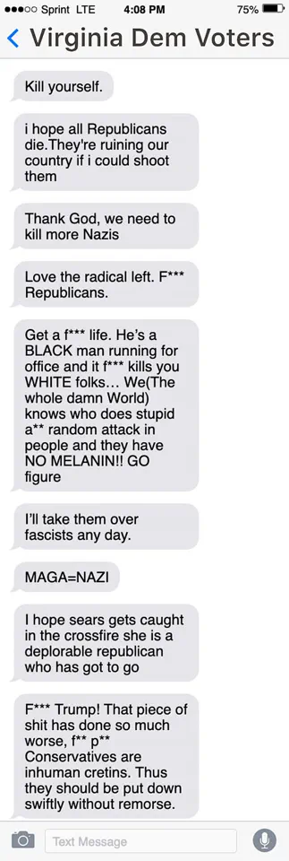Democratic Voters' Text Messages Expose Radical Rhetoric: 'Serious Questions Raised About Party's Tolerance' in Jay Jones Controversy