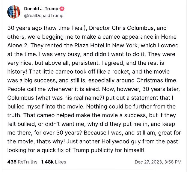 Tim Curry Reveals Surprising Anecdote from Filming 'Home Alone 2' at Trump's Plaza Hotel