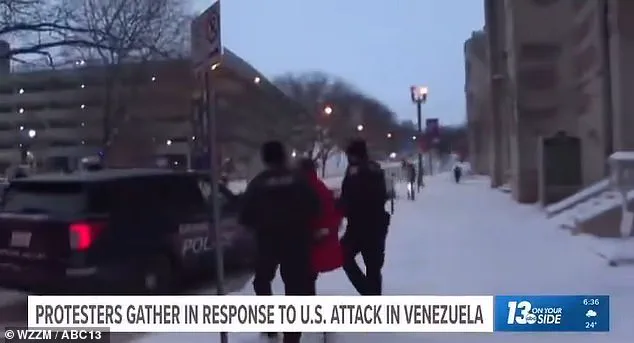 Protester Arrested Mid-Interview as She Calls for Pressure on US Raids in Venezuela