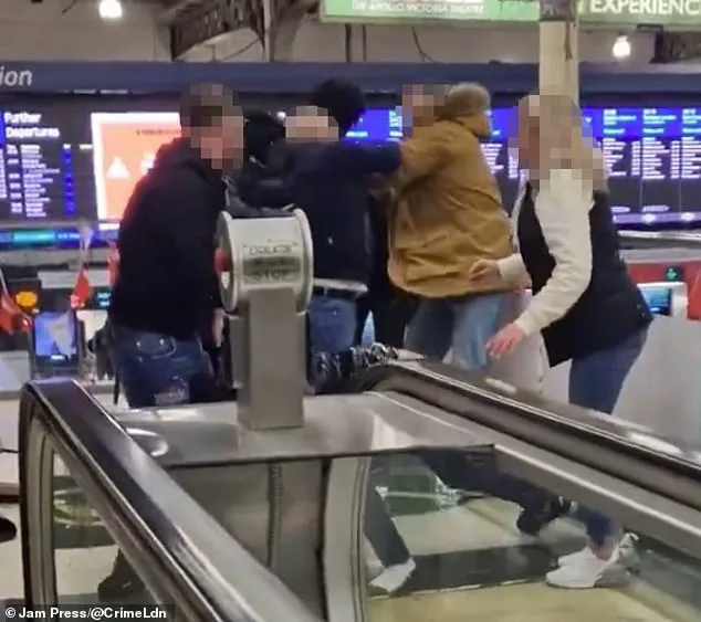 Violent Clash Erupts Outside Wetherspoon Pub at Victoria Station, London