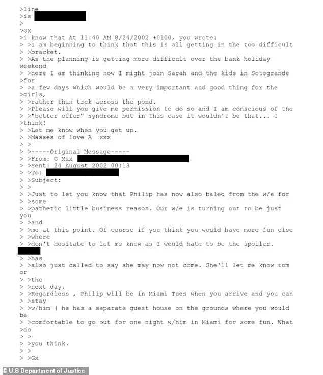 Revealed: Prince Andrew and Ghislaine Maxwell's Romantic Emails Reignite Speculation in Epstein Case