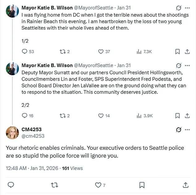 Seattle Mayor's Crime Policies in the Spotlight After School Shooting Reignites Debate on Youth Crime Regulations