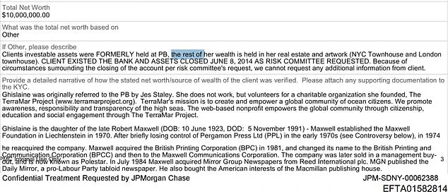 JPMorgan Documents Reveal Ghislaine Maxwell's $10M Inheritance from Father, Not Epstein's Alleged Trafficking