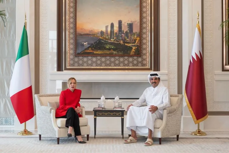 Italy's PM Meloni Makes Historic Visit to Qatar Amid Energy Crisis and Iran-West Tensions