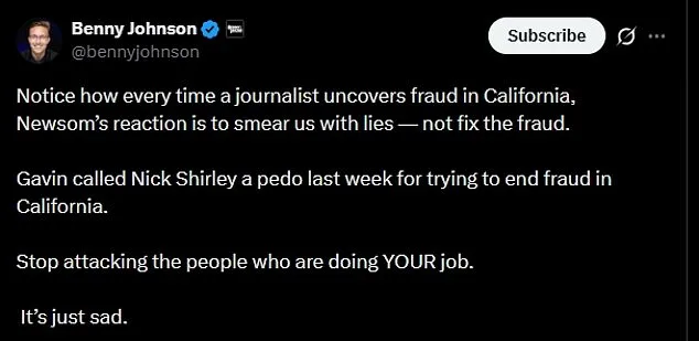 Newsom's office mocks journalist for allegedly using Grindr amid fraud allegations