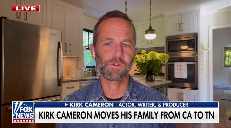 Kirk Cameron leaves California for Tennessee due to high costs and liberal policies.